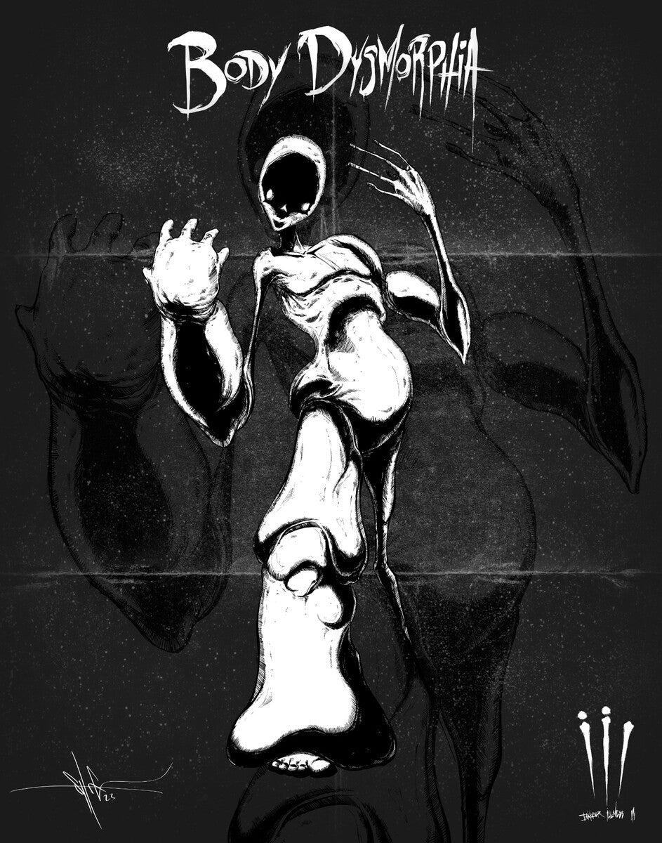 Body Dysmorphia Acrylic Wall Art