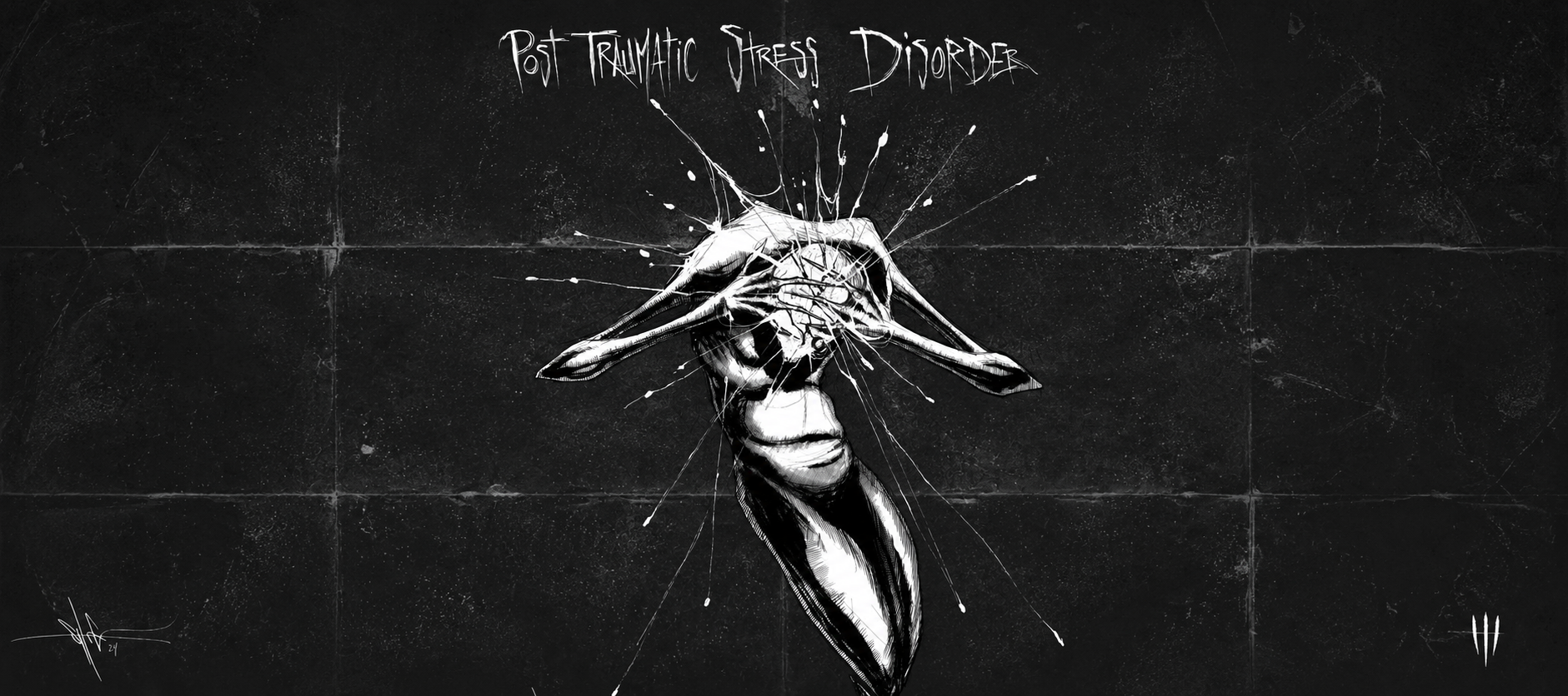 PTSD XXL Gaming Mouse Pad & Desk Mat (36×16)
