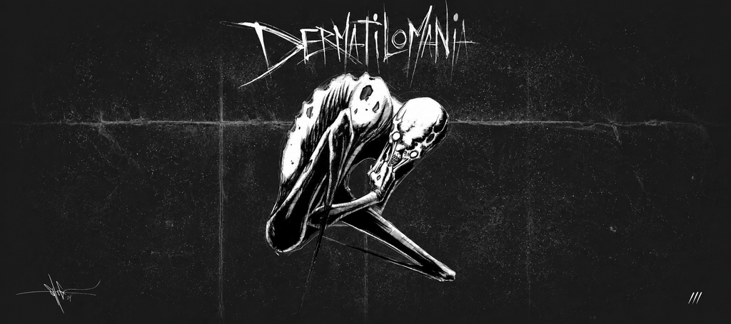 Dermatilomania XXL Gaming Mouse Pad & Desk Mat (36×16)