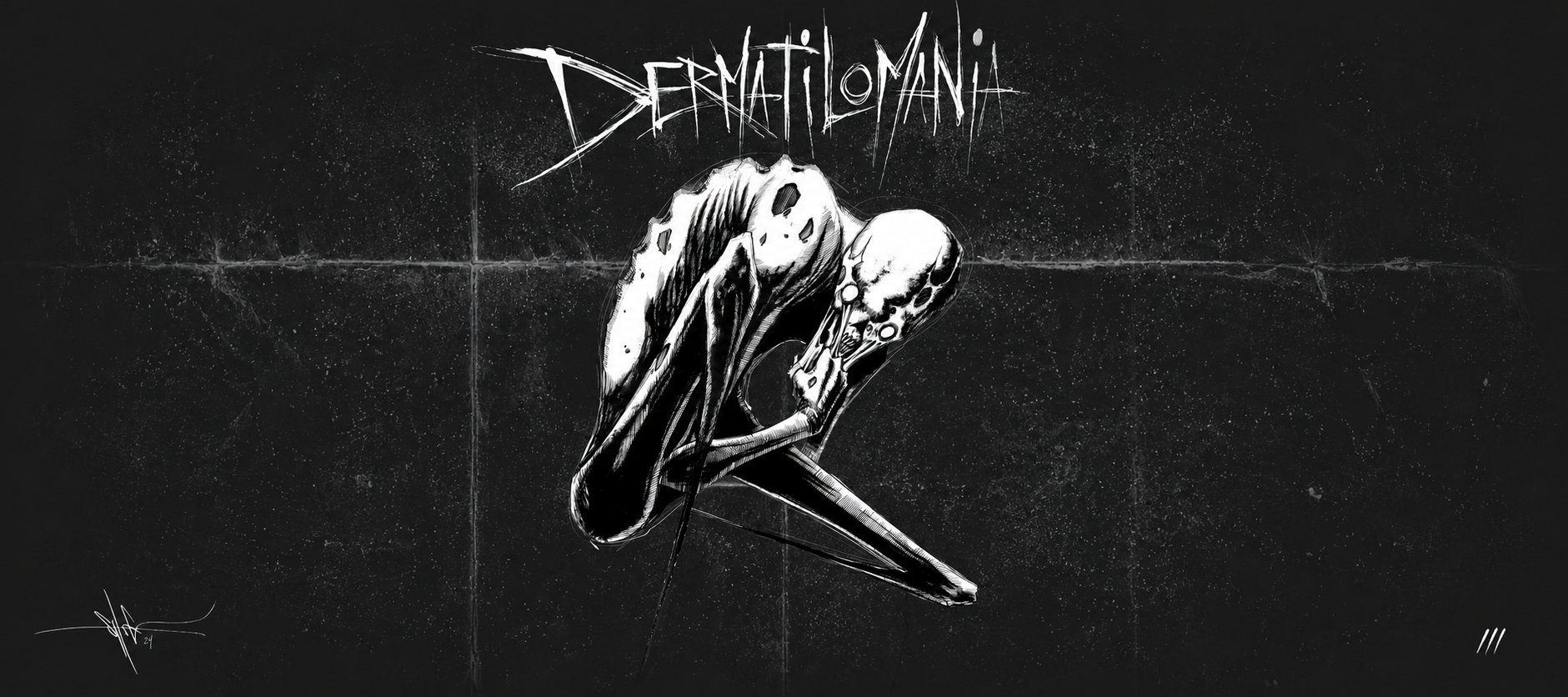 Dermatilomania XXL Gaming Mouse Pad & Desk Mat (36×16)