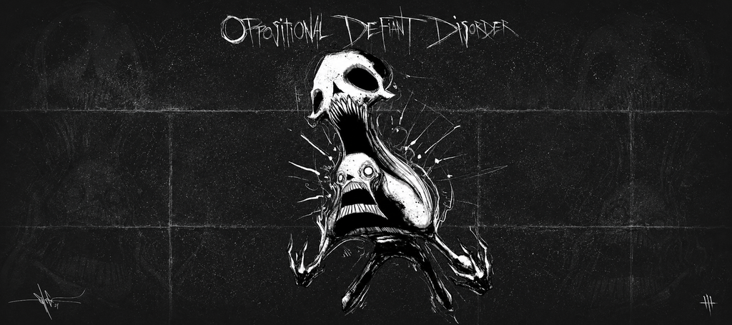 Oppositional Defiant Disorder XXL Gaming Mouse Pad & Desk Mat (36×16)