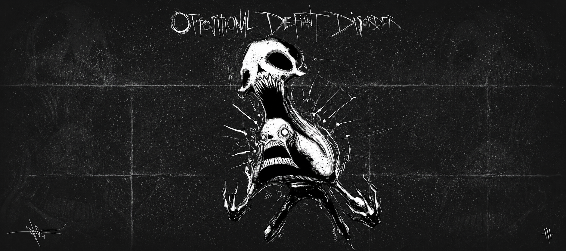 Oppositional Defiant Disorder XXL Gaming Mouse Pad & Desk Mat (36×16)
