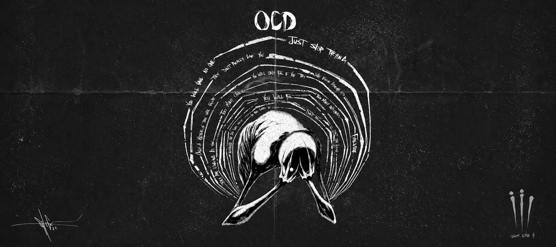 OCD XXL Gaming Mouse Pad & Desk Mat (36×16)