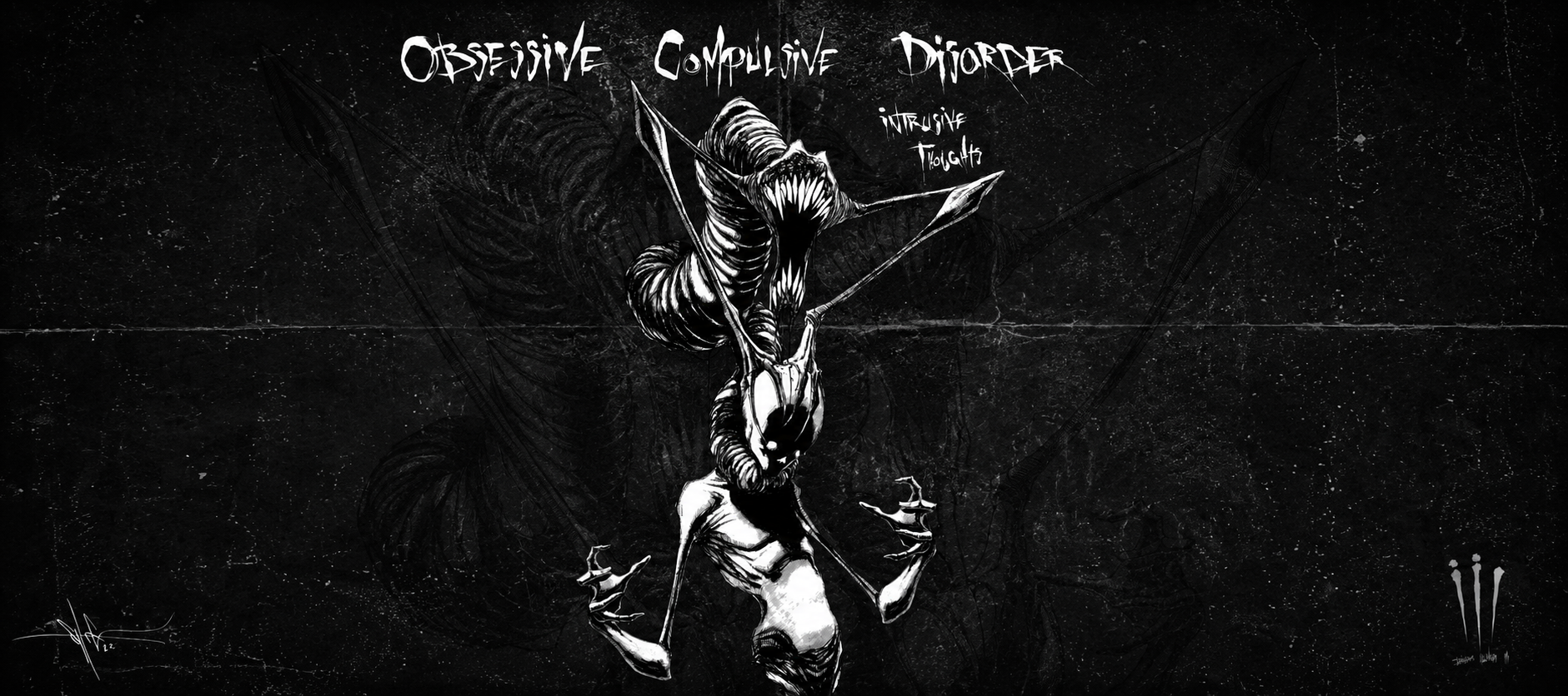 OCD (Intrusive Thoughts) XXL Gaming Mouse Pad & Desk Mat (36×16)