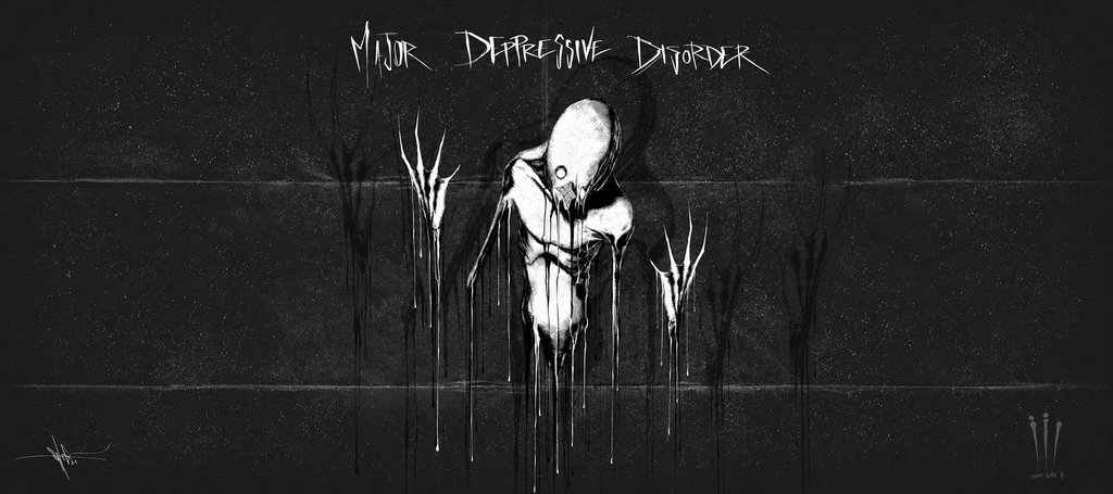 Major Depressive Disorder 2 XXL Gaming Mouse Pad & Desk Mat (36×16)