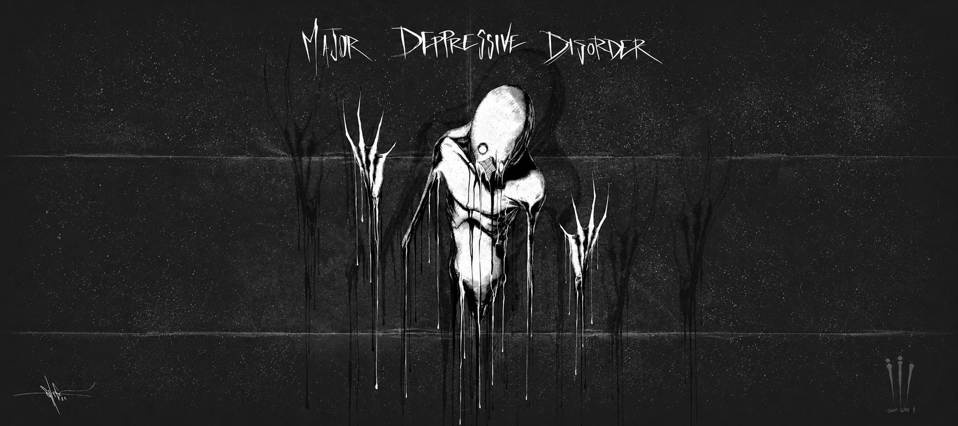 Major Depressive Disorder 2 XXL Gaming Mouse Pad & Desk Mat (36×16)