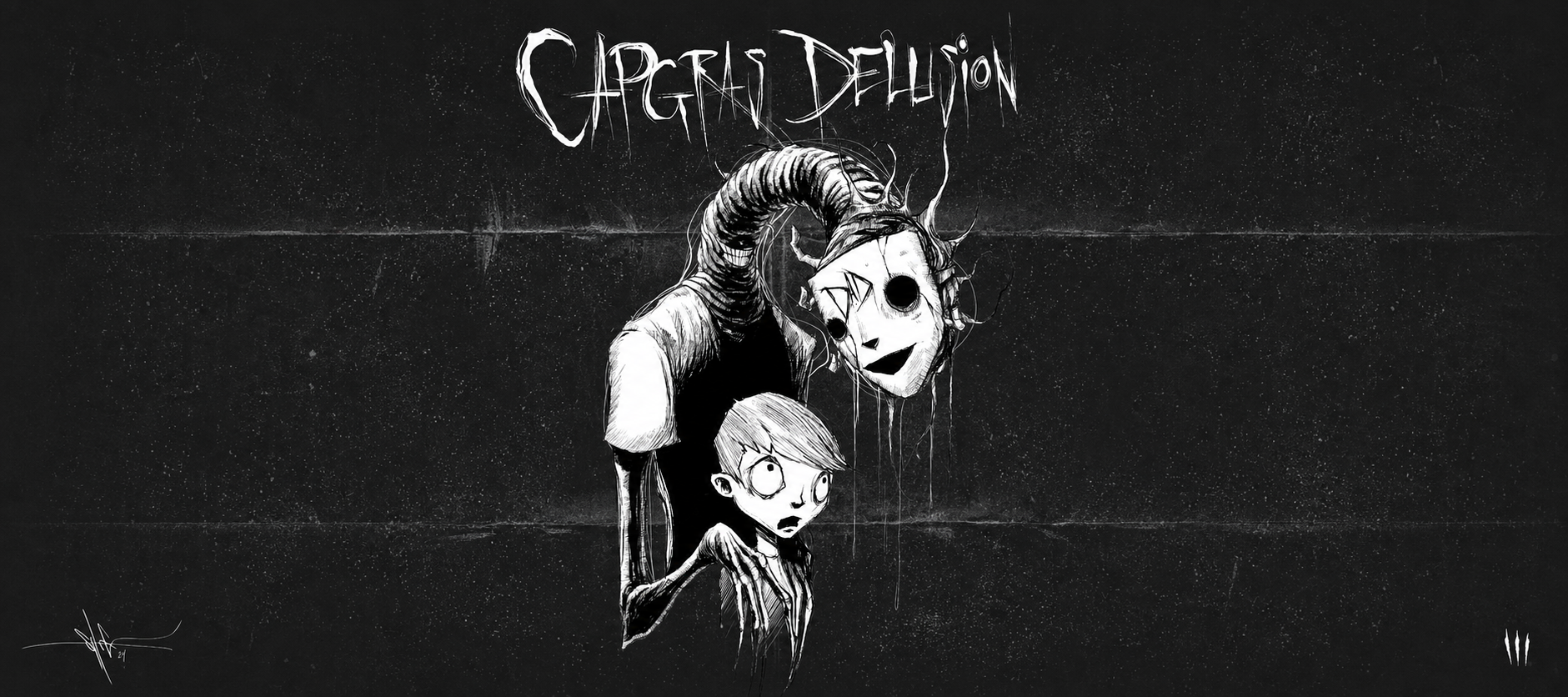 Capgras Delusion XXL Gaming Mouse Pad & Desk Mat (36×16)