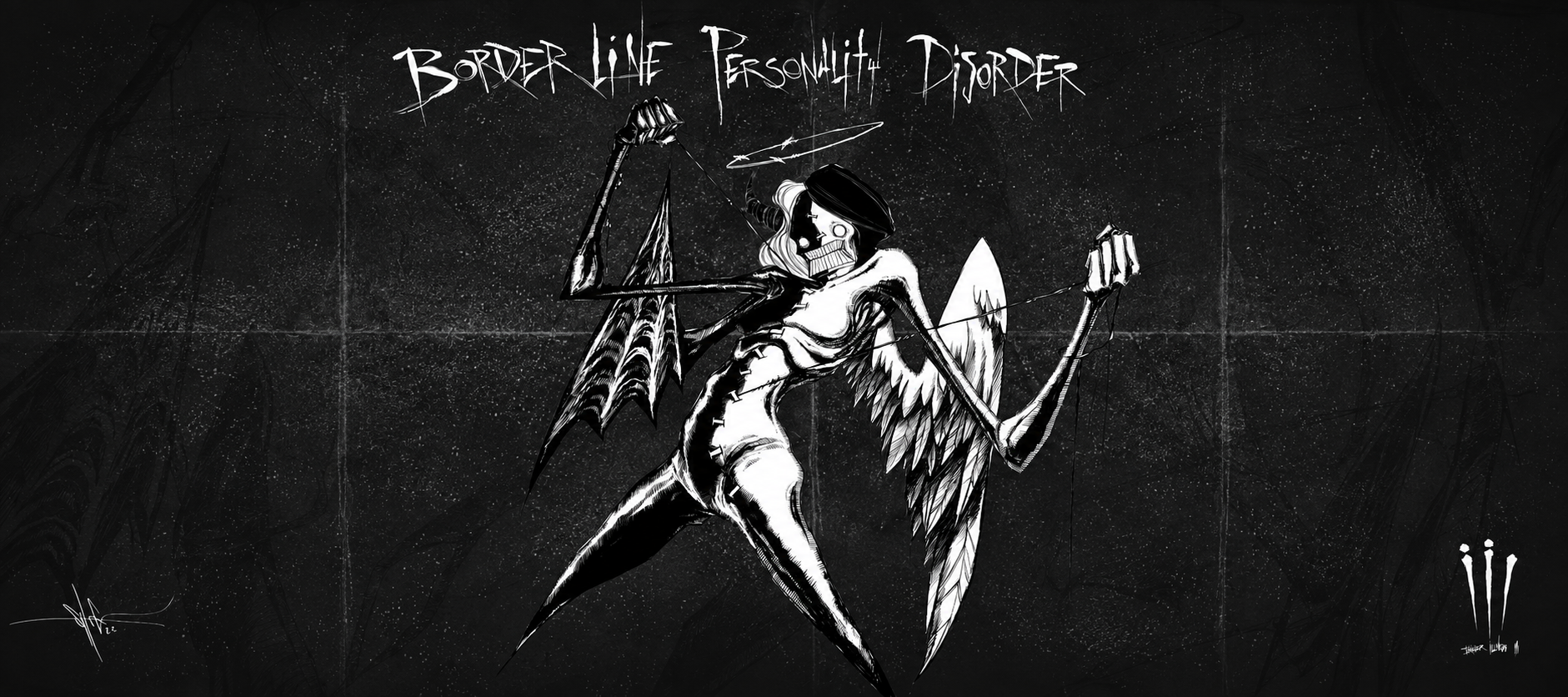 Borderline Personality Disorder XXL Gaming Mouse Pad & Desk Mat (36×16)