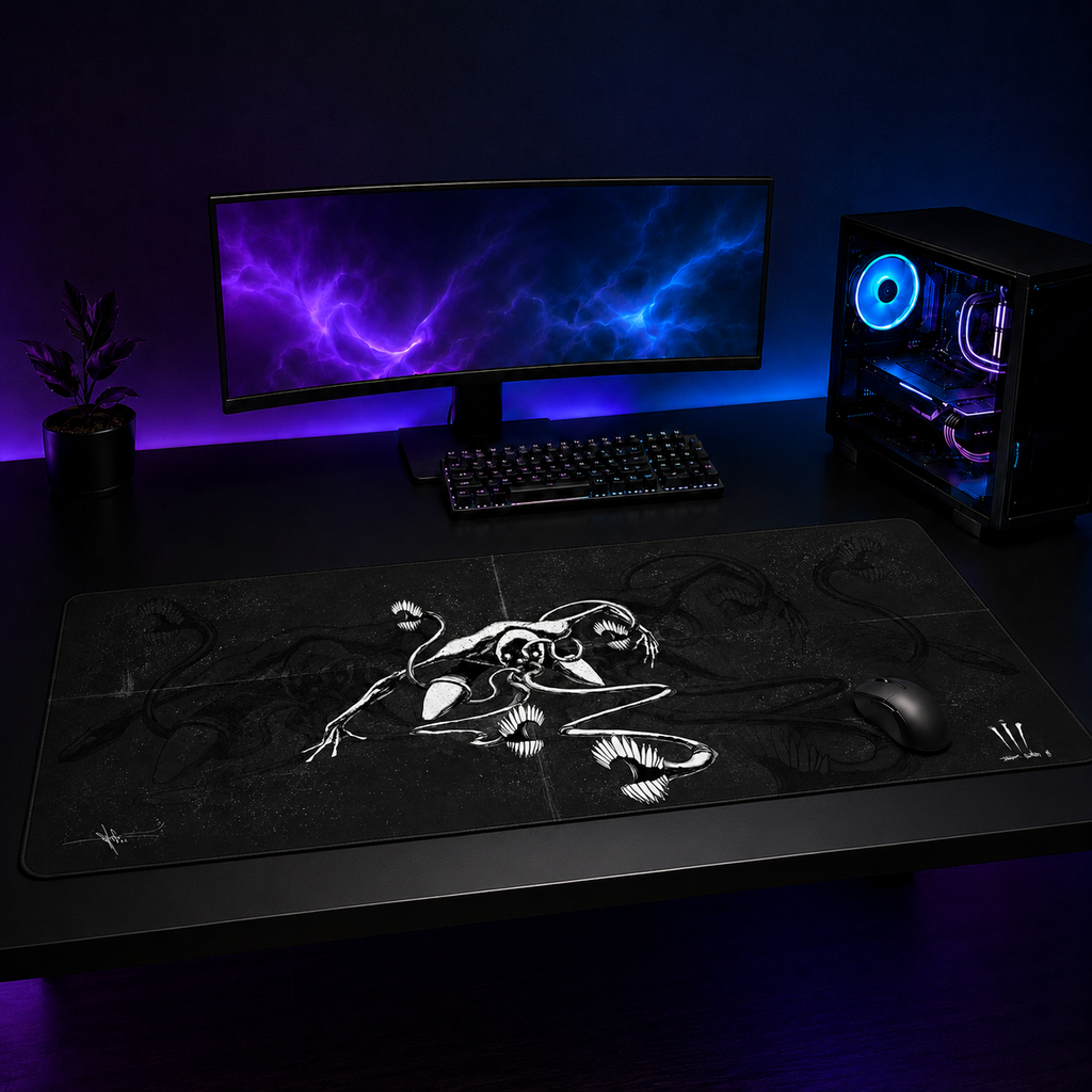 Tourettes XXL Gaming Mouse Pad & Desk Mat (36×16)