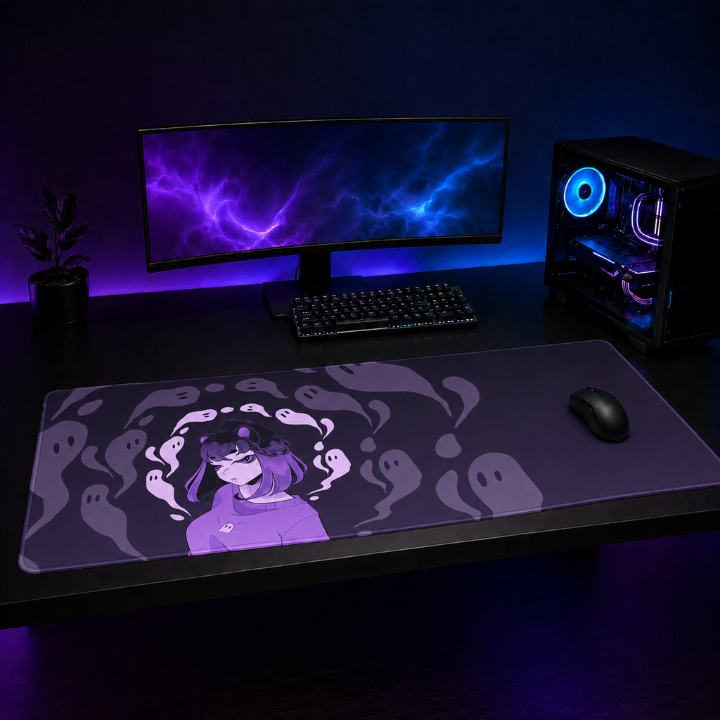 Ghosts XXL Gaming Mouse Pad & Desk Mat (36×16)