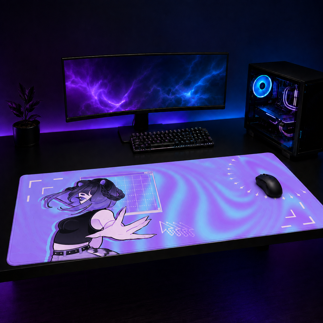 Worthless Words XXL Gaming Mouse Pad & Desk Mat (36×16)