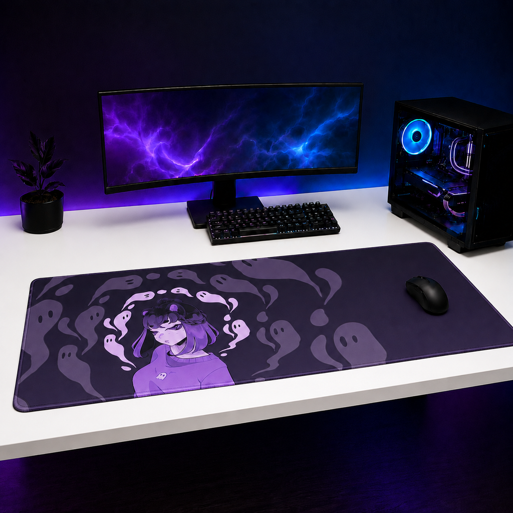 Ghosts XXL Gaming Mouse Pad & Desk Mat (36×16)