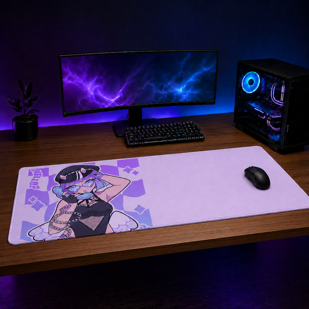 Hello XXL Gaming Mouse Pad & Desk Mat (36×16)