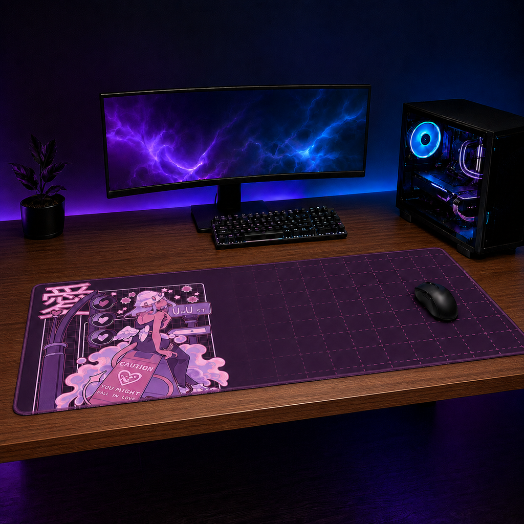 UwU XXL Gaming Mouse Pad & Desk Mat (36×16)