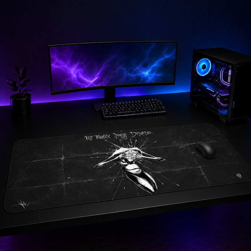 PTSD XXL Gaming Mouse Pad & Desk Mat (36×16)