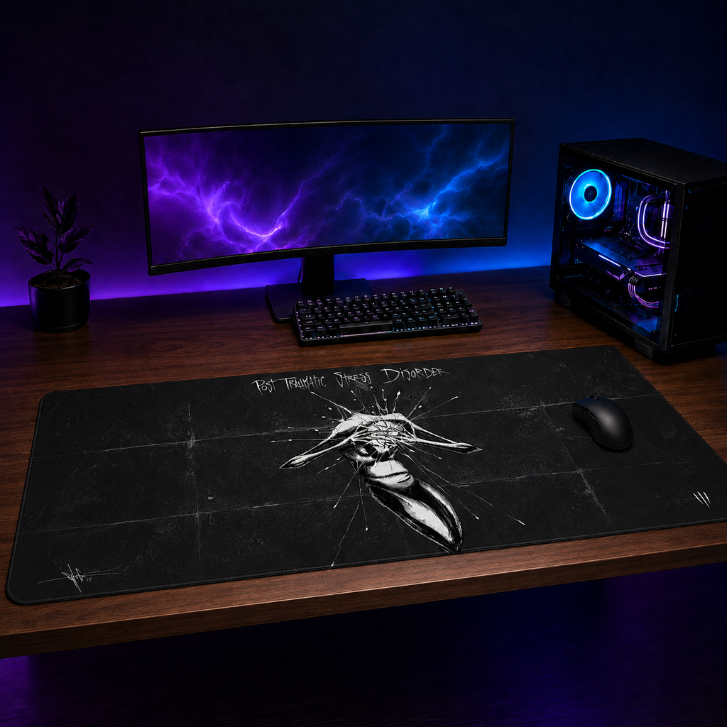 PTSD XXL Gaming Mouse Pad & Desk Mat (36×16)