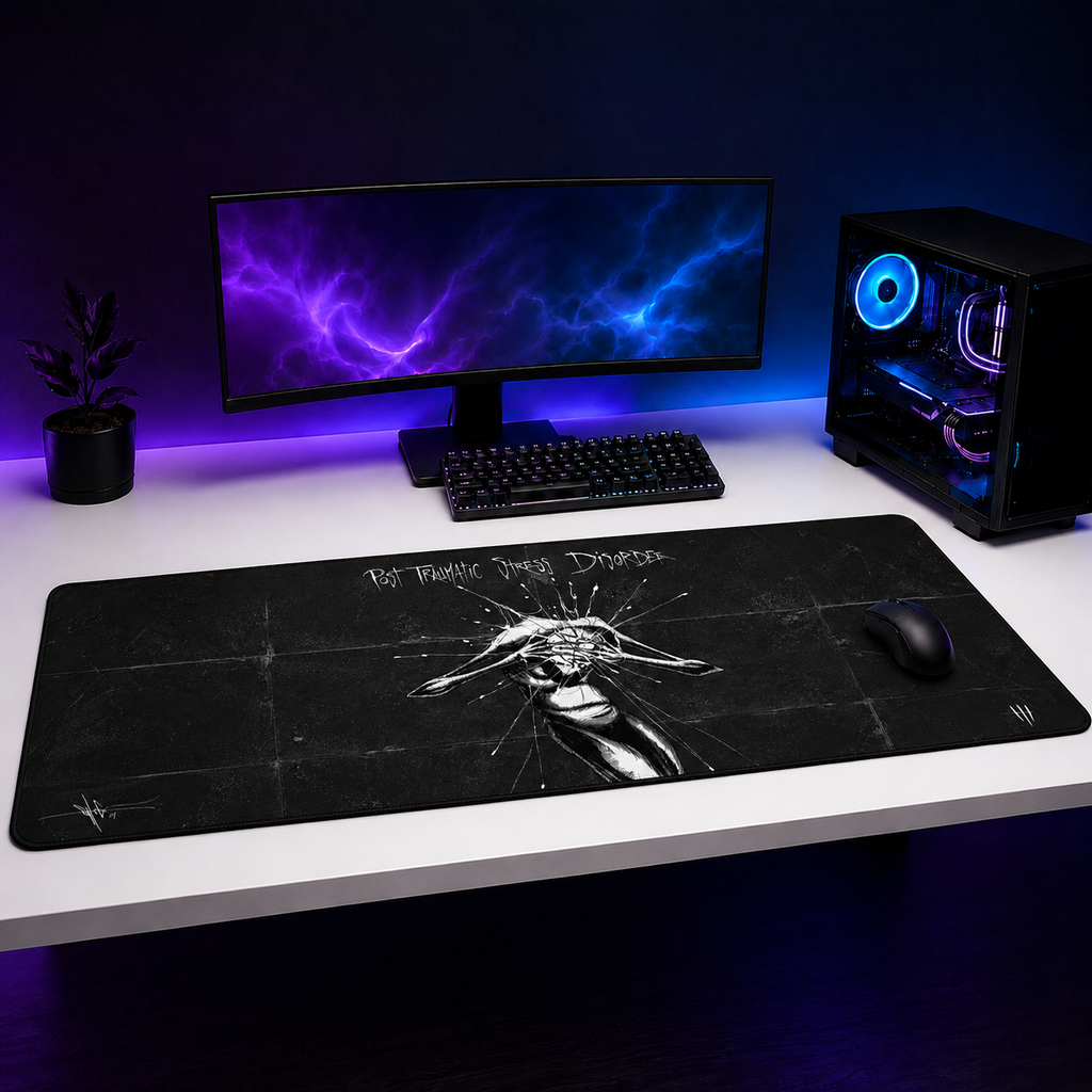 PTSD XXL Gaming Mouse Pad & Desk Mat (36×16)