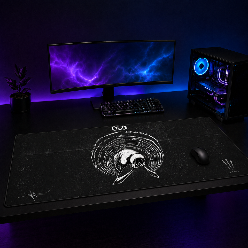 OCD XXL Gaming Mouse Pad & Desk Mat (36×16)