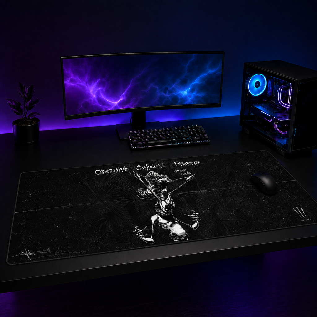 OCD (Intrusive Thoughts) XXL Gaming Mouse Pad & Desk Mat (36×16)