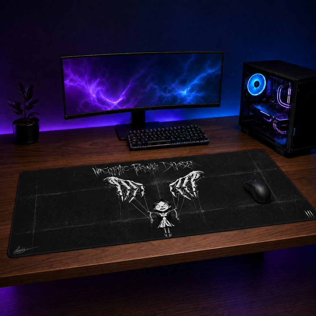 Narcissistic Personality Disorder XXL Gaming Mouse Pad & Desk Mat (36×16)