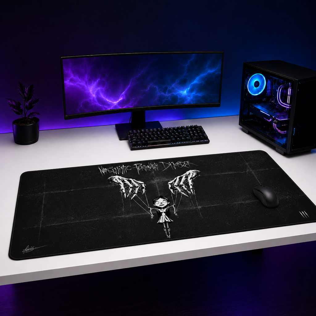 Narcissistic Personality Disorder XXL Gaming Mouse Pad & Desk Mat (36×16)