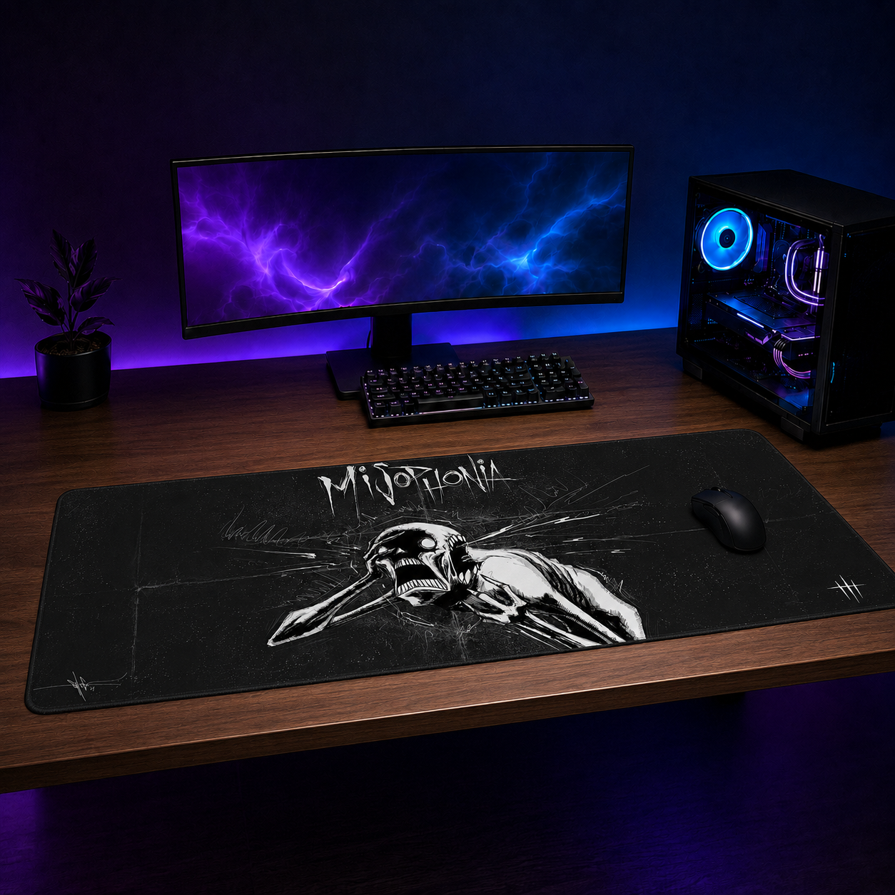 Misophonia XXL Gaming Mouse Pad & Desk Mat (36×16)