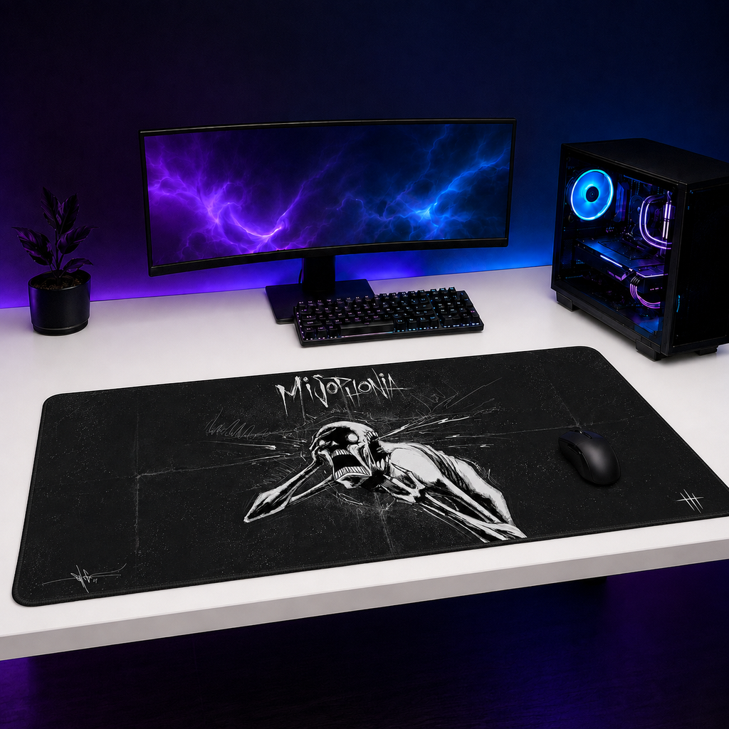 Misophonia XXL Gaming Mouse Pad & Desk Mat (36×16)