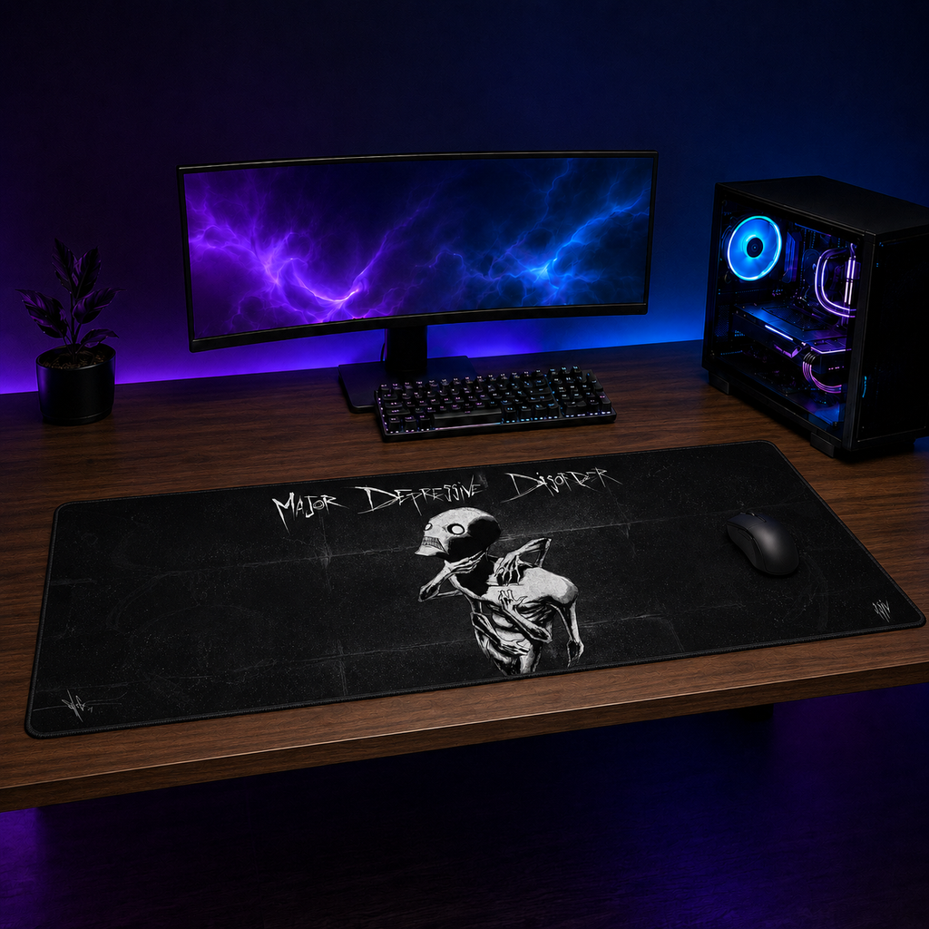 Major Depressive Disorder XXL Gaming Mouse Pad & Desk Mat (36×16)