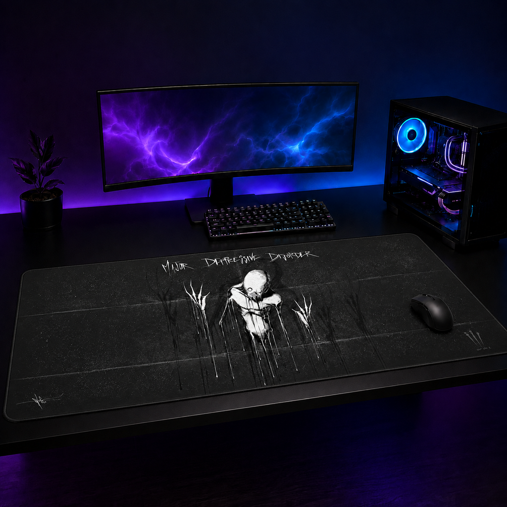 Major Depressive Disorder 2 XXL Gaming Mouse Pad & Desk Mat (36×16)