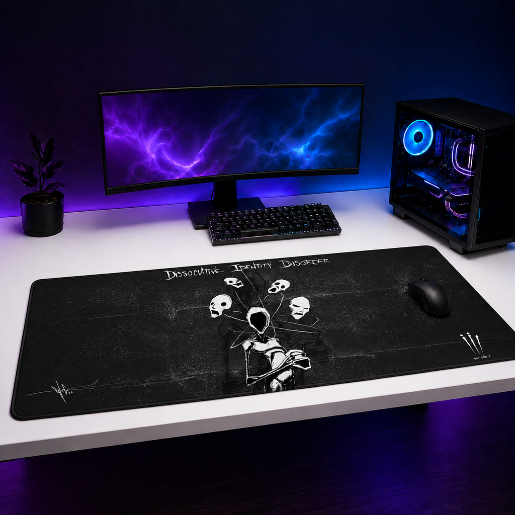Dissociative Identity Disorder 3 XXL Gaming Mouse Pad & Desk Mat (36×16)