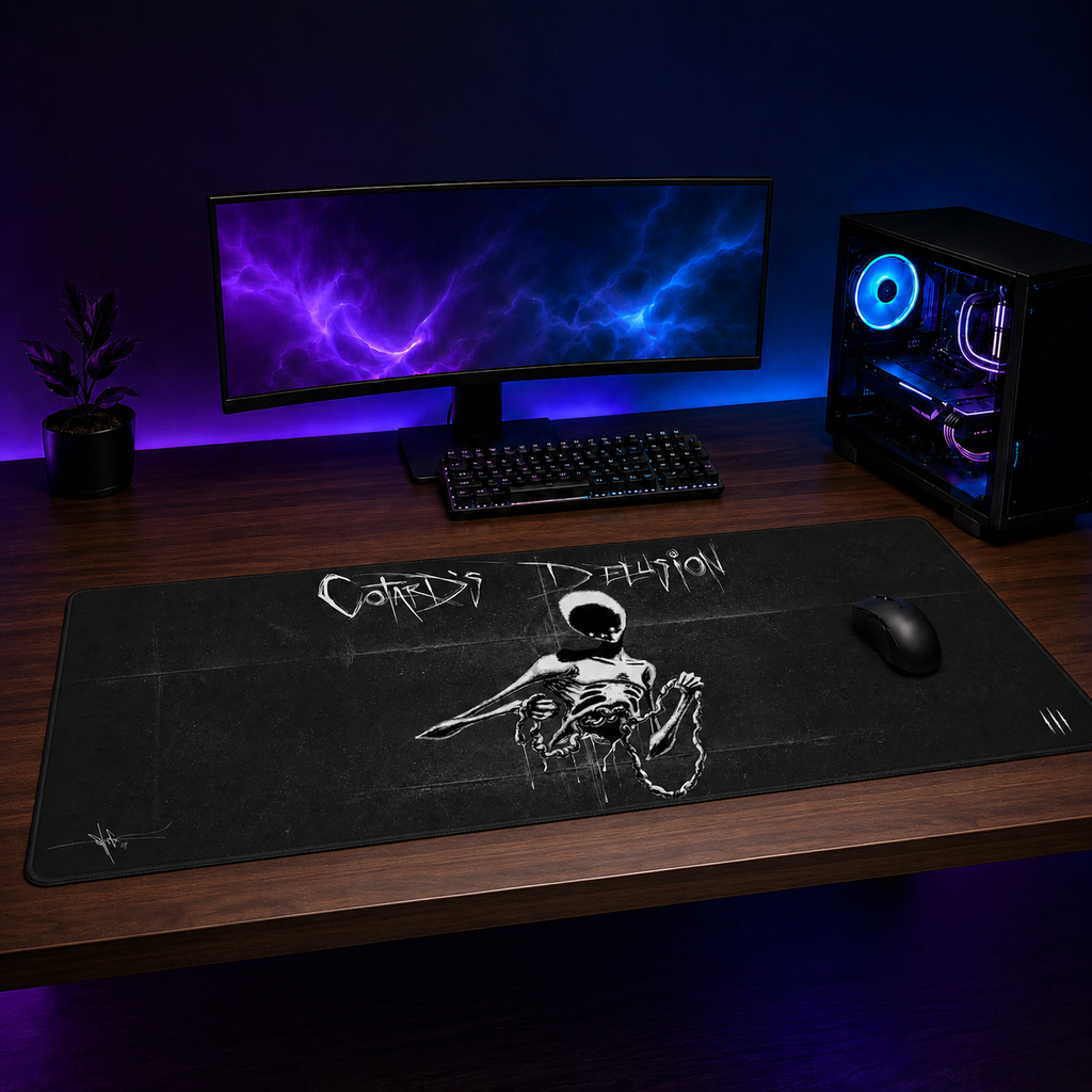 Cotard's Delusion XXL Gaming Mouse Pad & Desk Mat (36×16)