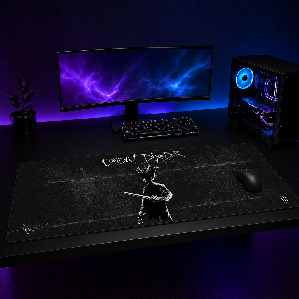 Conduct Disorder XXL Gaming Mouse Pad & Desk Mat (36×16)