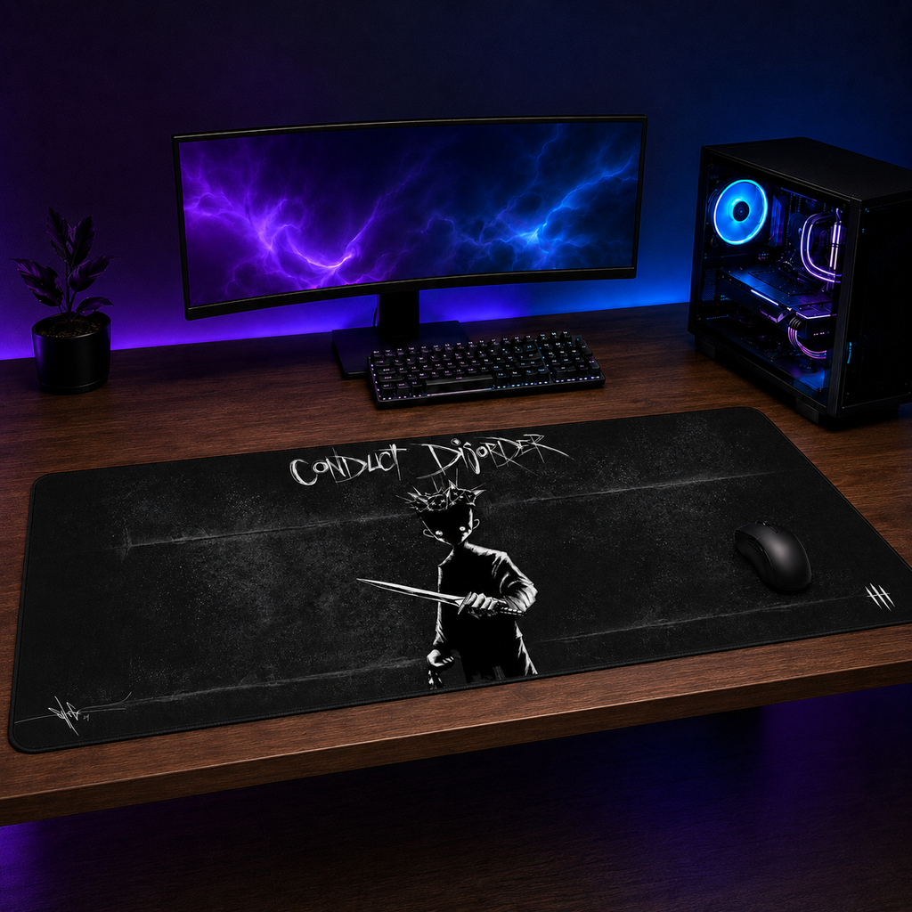 Conduct Disorder XXL Gaming Mouse Pad & Desk Mat (36×16)