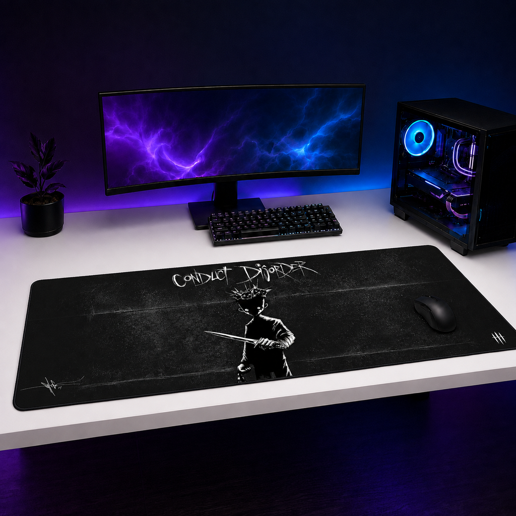 Conduct Disorder XXL Gaming Mouse Pad & Desk Mat (36×16)