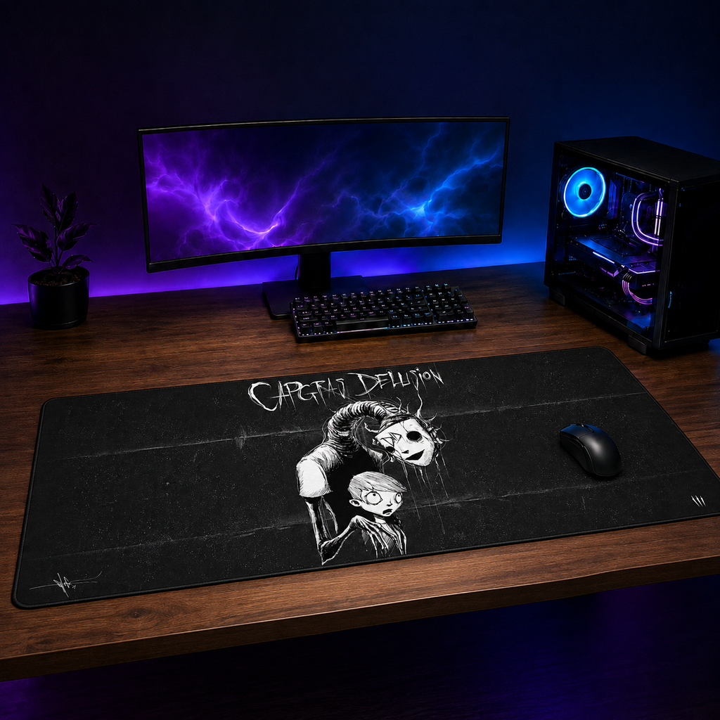 Capgras Delusion XXL Gaming Mouse Pad & Desk Mat (36×16)