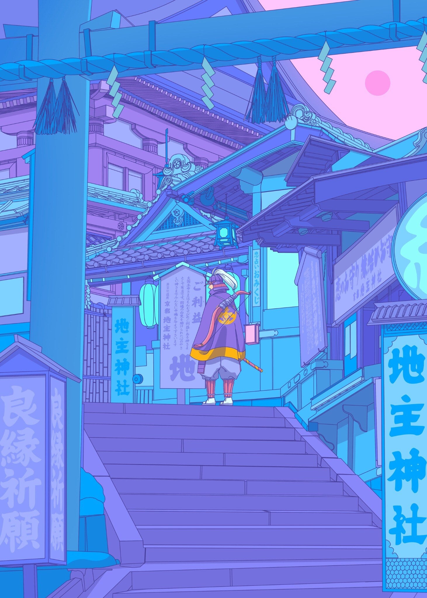 Shrine Steps Commute Acrylic Wall Art