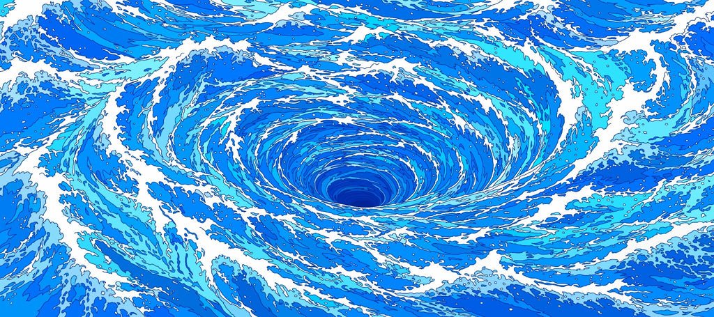 Waves 3 XXL Gaming Mouse Pad & Desk Mat (36×16)