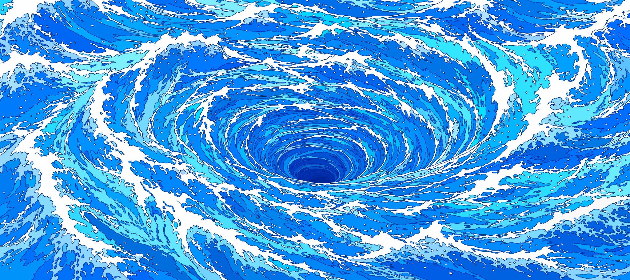 Waves 3 XXL Gaming Mouse Pad & Desk Mat (36×16)
