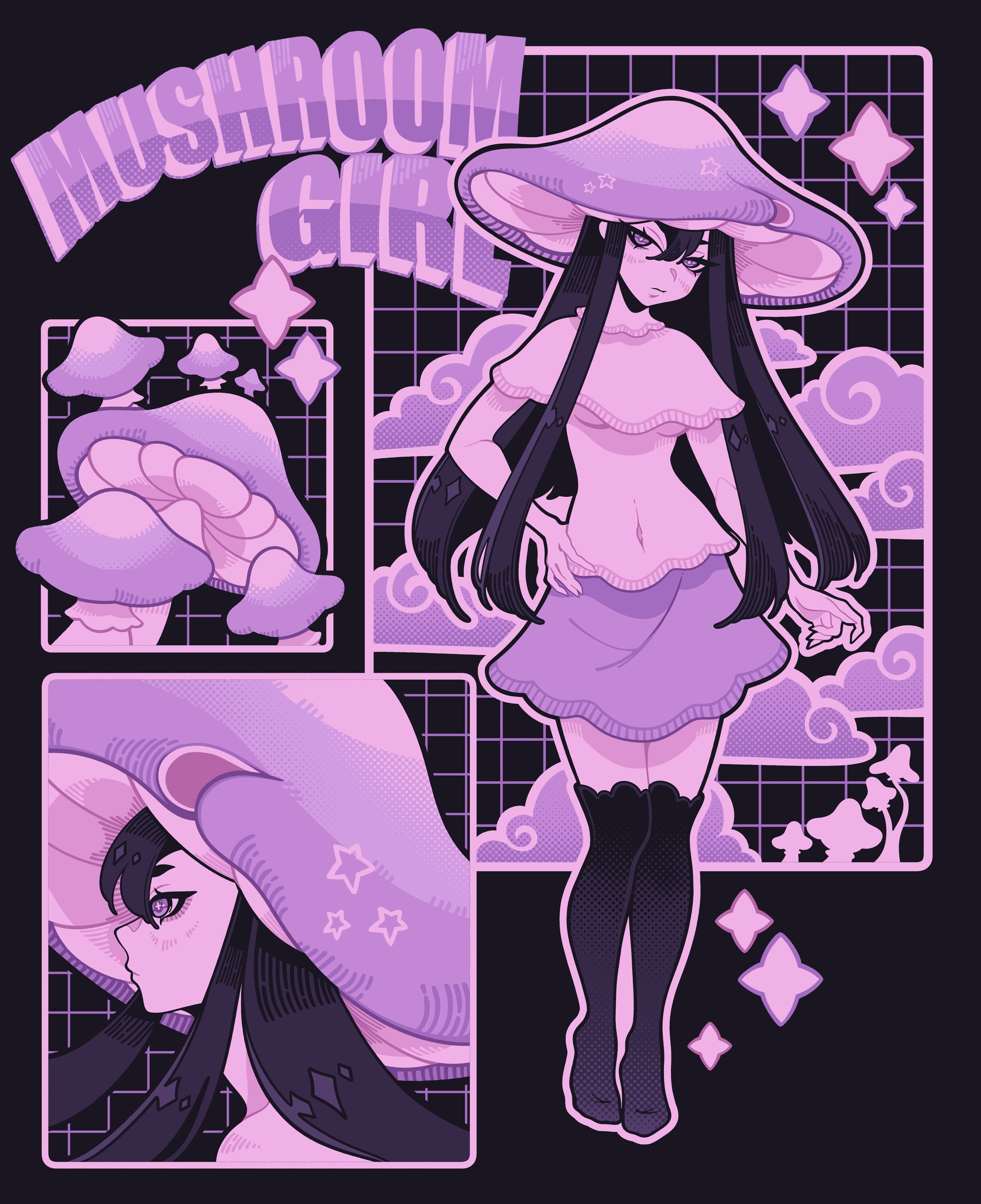 Mushroom Girl 2 Acrylic Wall Art